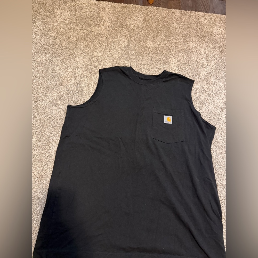 Size L Carhartt Black Relaxed Fit Tank Top